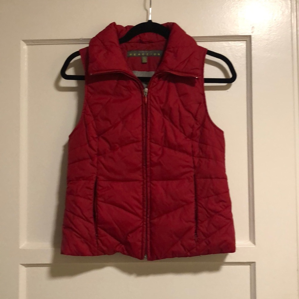 Kenneth Cole Reaction red down vest